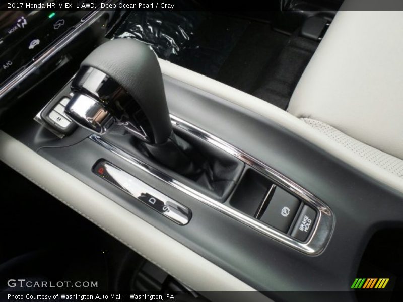 Deep Ocean Pearl / Gray 2017 Honda HR-V EX-L AWD