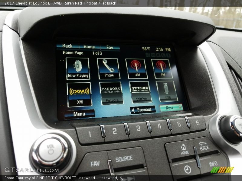 Siren Red Tintcoat / Jet Black 2017 Chevrolet Equinox LT AWD