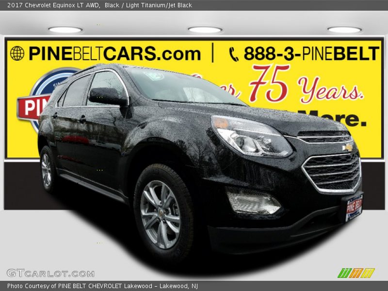 Black / Light Titanium/Jet Black 2017 Chevrolet Equinox LT AWD