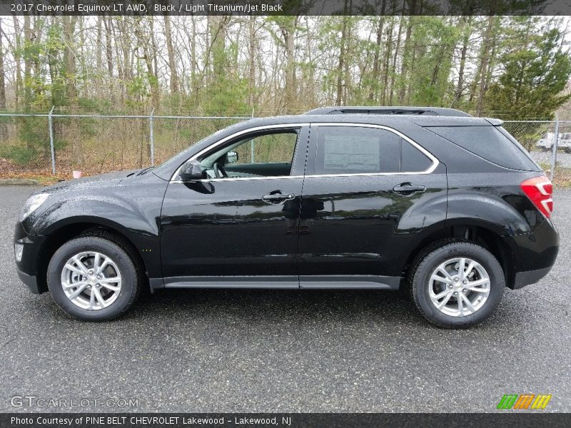 Black / Light Titanium/Jet Black 2017 Chevrolet Equinox LT AWD