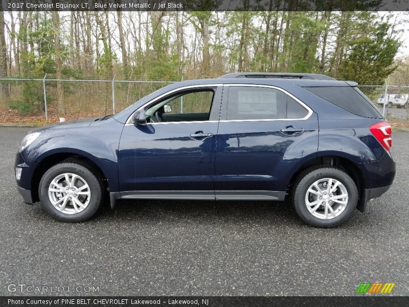 Blue Velvet Metallic / Jet Black 2017 Chevrolet Equinox LT