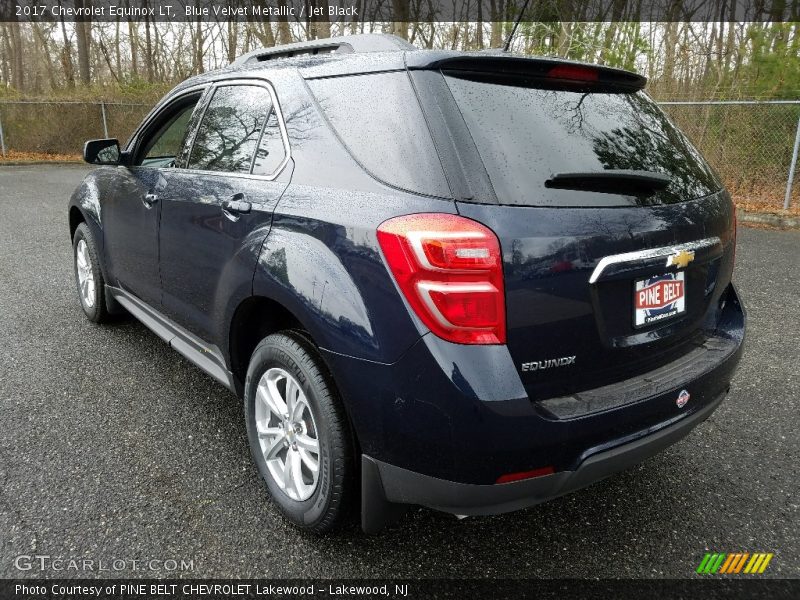 Blue Velvet Metallic / Jet Black 2017 Chevrolet Equinox LT