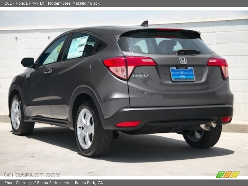 Modern Steel Metallic / Black 2017 Honda HR-V LX