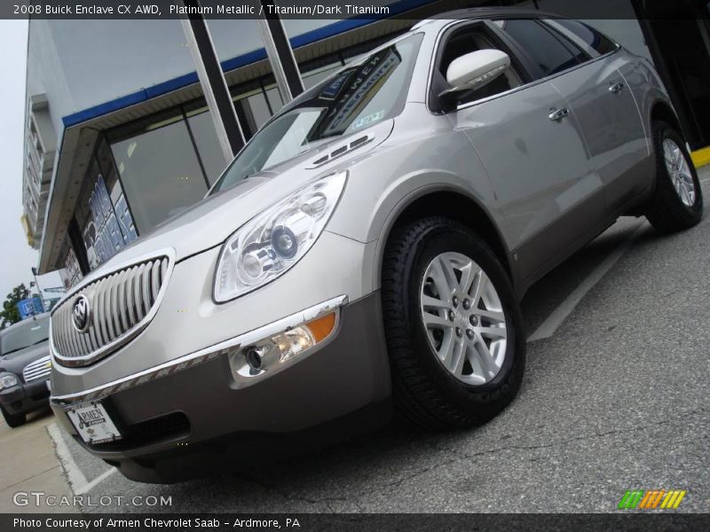 Platinum Metallic / Titanium/Dark Titanium 2008 Buick Enclave CX AWD