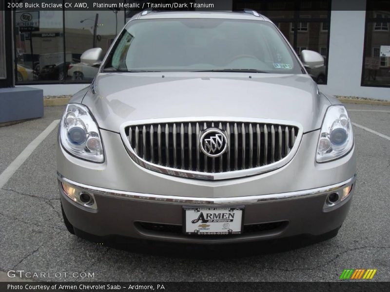 Platinum Metallic / Titanium/Dark Titanium 2008 Buick Enclave CX AWD