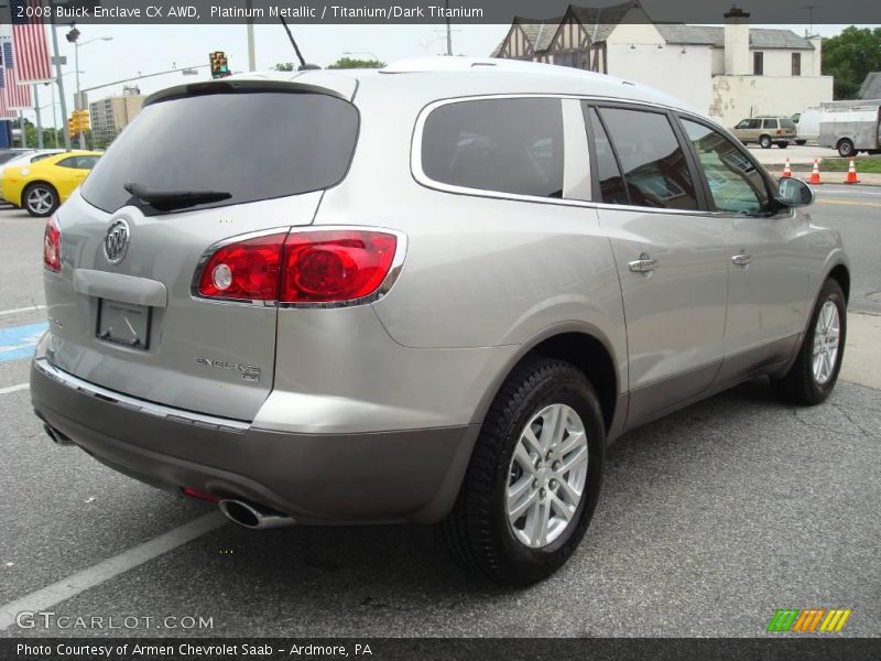 Platinum Metallic / Titanium/Dark Titanium 2008 Buick Enclave CX AWD