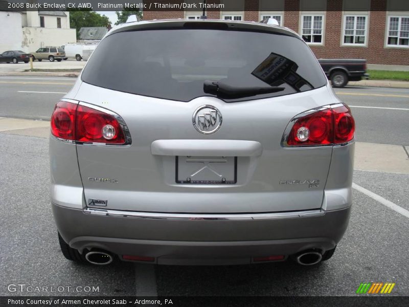 Platinum Metallic / Titanium/Dark Titanium 2008 Buick Enclave CX AWD