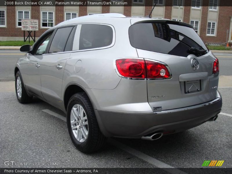 Platinum Metallic / Titanium/Dark Titanium 2008 Buick Enclave CX AWD