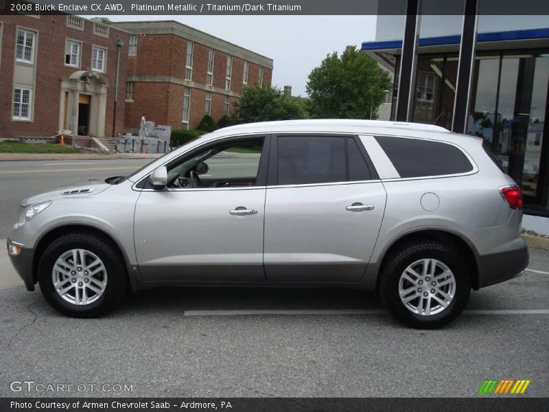 Platinum Metallic / Titanium/Dark Titanium 2008 Buick Enclave CX AWD
