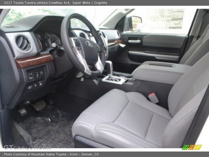 Super White / Graphite 2017 Toyota Tundra Limited CrewMax 4x4