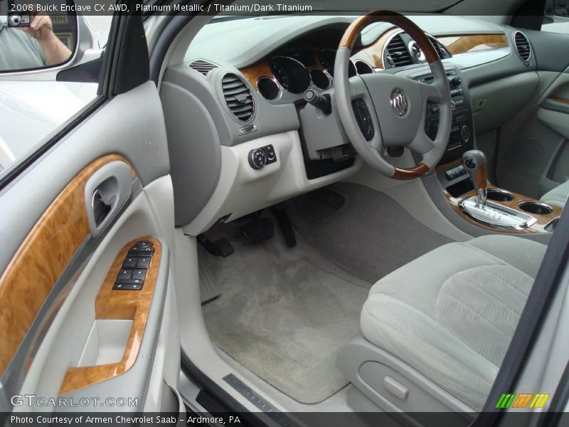 Platinum Metallic / Titanium/Dark Titanium 2008 Buick Enclave CX AWD