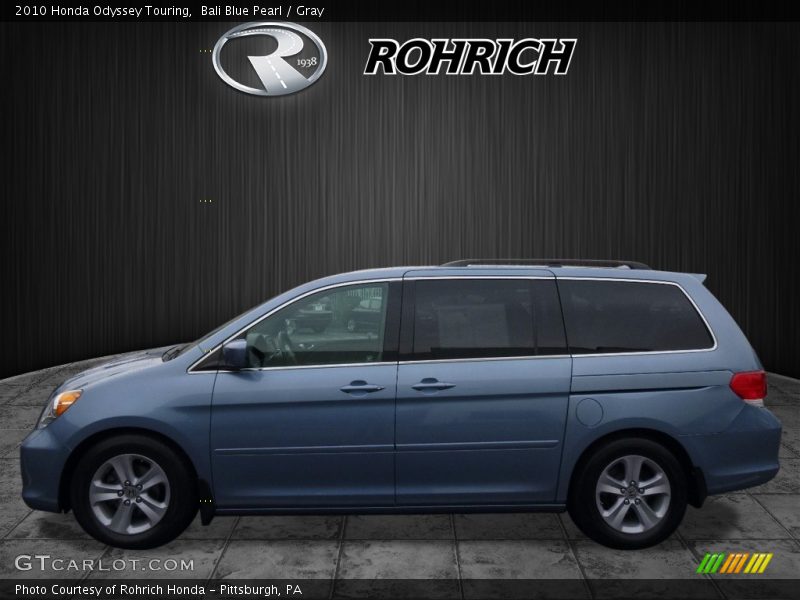 Bali Blue Pearl / Gray 2010 Honda Odyssey Touring