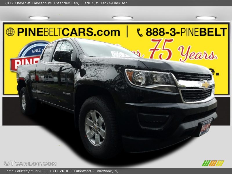 Black / Jet Black/­Dark Ash 2017 Chevrolet Colorado WT Extended Cab