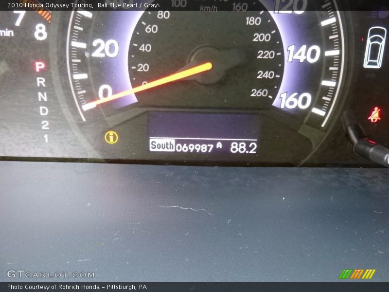 Bali Blue Pearl / Gray 2010 Honda Odyssey Touring