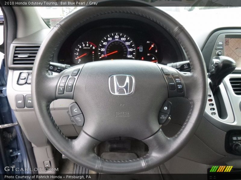 Bali Blue Pearl / Gray 2010 Honda Odyssey Touring