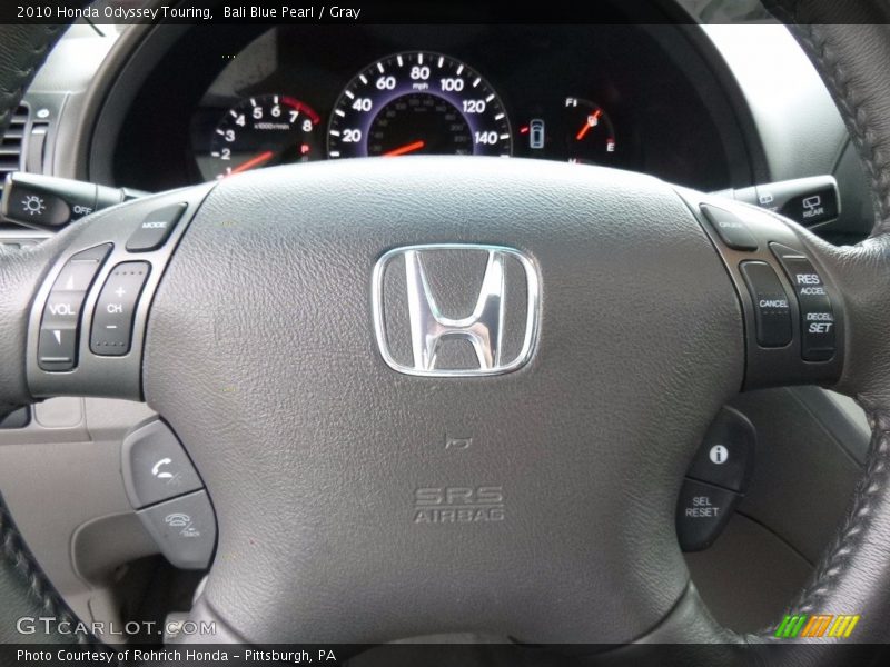 Bali Blue Pearl / Gray 2010 Honda Odyssey Touring