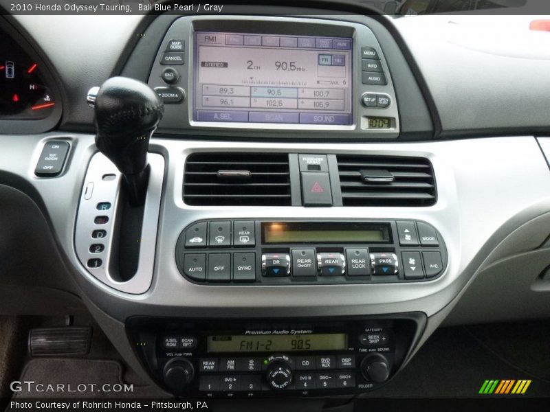 Bali Blue Pearl / Gray 2010 Honda Odyssey Touring