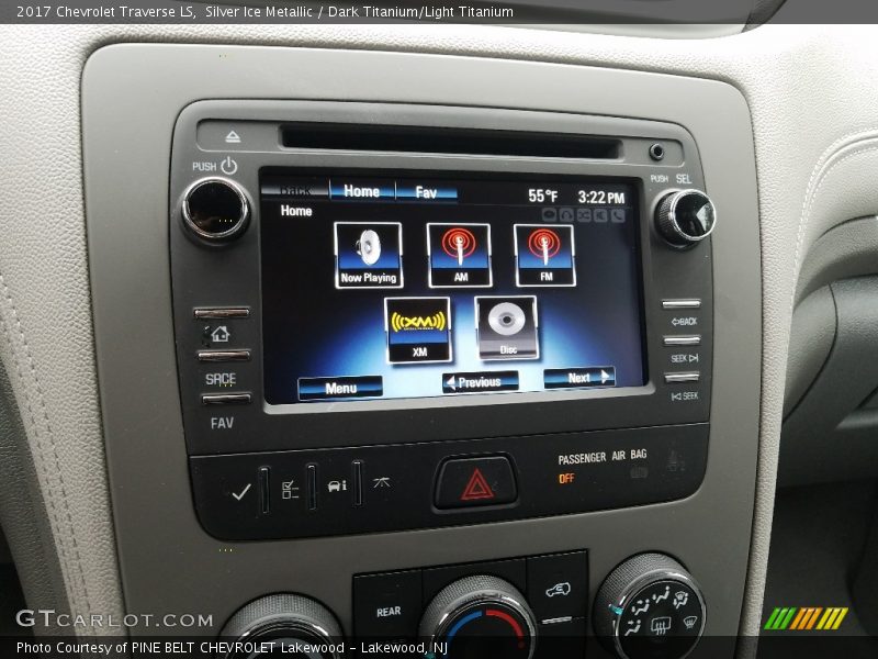 Silver Ice Metallic / Dark Titanium/Light Titanium 2017 Chevrolet Traverse LS