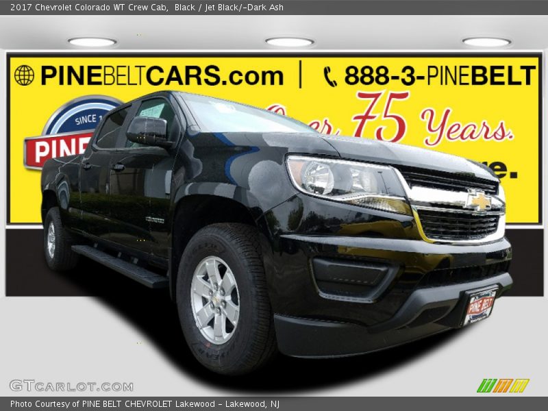 Black / Jet Black/­Dark Ash 2017 Chevrolet Colorado WT Crew Cab