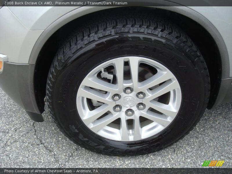 Platinum Metallic / Titanium/Dark Titanium 2008 Buick Enclave CX AWD