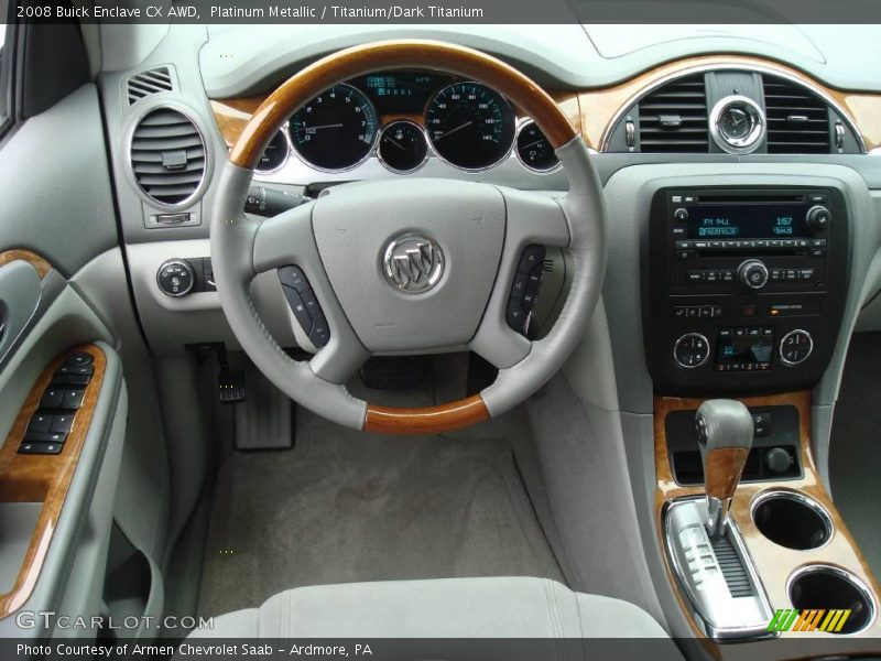 Platinum Metallic / Titanium/Dark Titanium 2008 Buick Enclave CX AWD