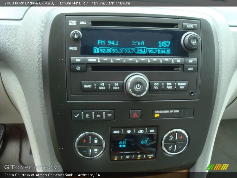 Platinum Metallic / Titanium/Dark Titanium 2008 Buick Enclave CX AWD