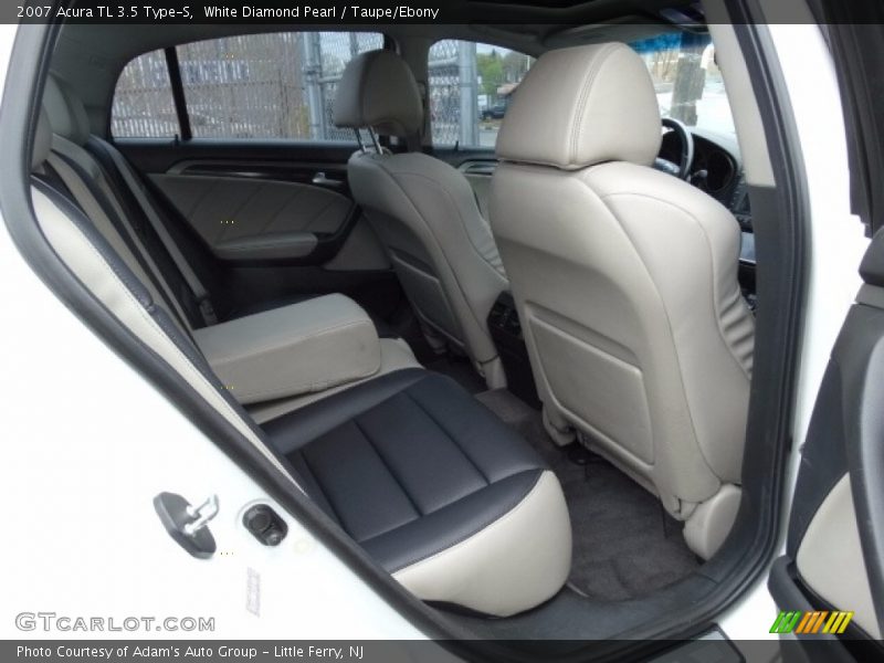 White Diamond Pearl / Taupe/Ebony 2007 Acura TL 3.5 Type-S
