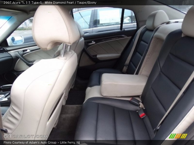 White Diamond Pearl / Taupe/Ebony 2007 Acura TL 3.5 Type-S