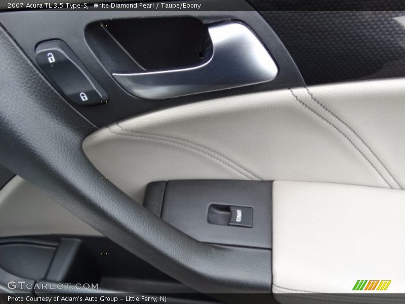 White Diamond Pearl / Taupe/Ebony 2007 Acura TL 3.5 Type-S