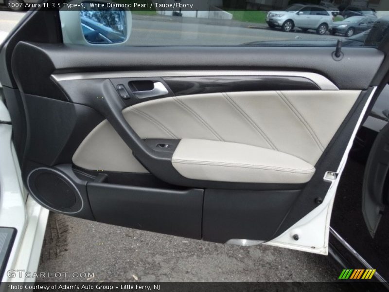 White Diamond Pearl / Taupe/Ebony 2007 Acura TL 3.5 Type-S