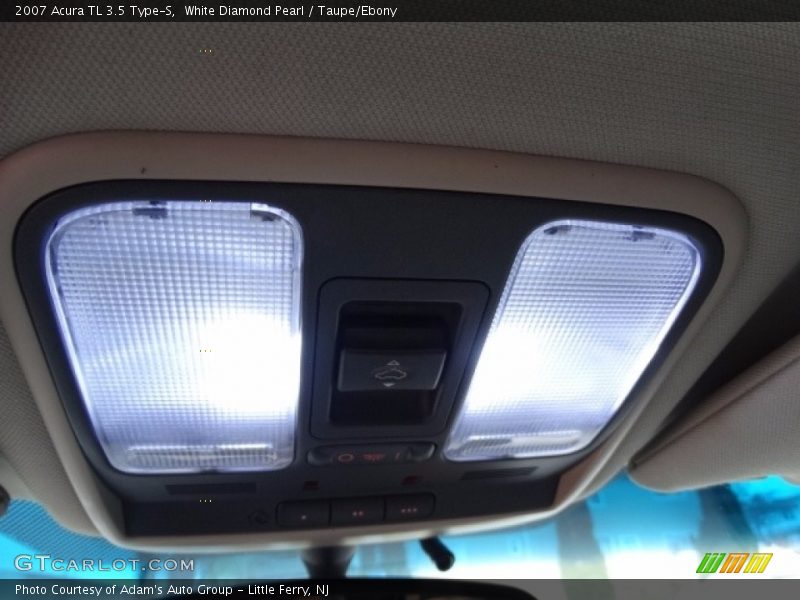 White Diamond Pearl / Taupe/Ebony 2007 Acura TL 3.5 Type-S
