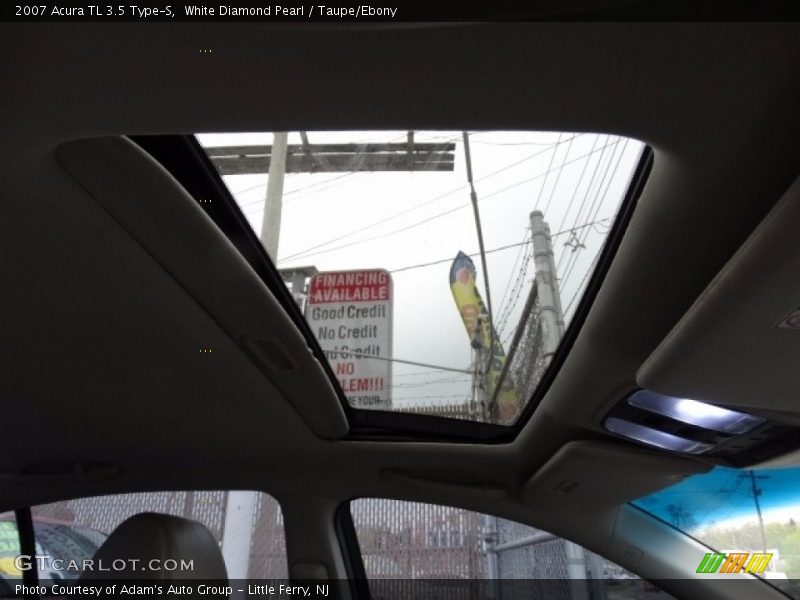 White Diamond Pearl / Taupe/Ebony 2007 Acura TL 3.5 Type-S