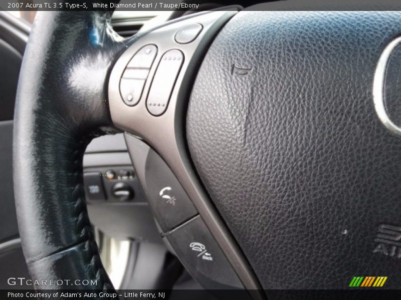 White Diamond Pearl / Taupe/Ebony 2007 Acura TL 3.5 Type-S