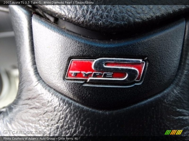 White Diamond Pearl / Taupe/Ebony 2007 Acura TL 3.5 Type-S