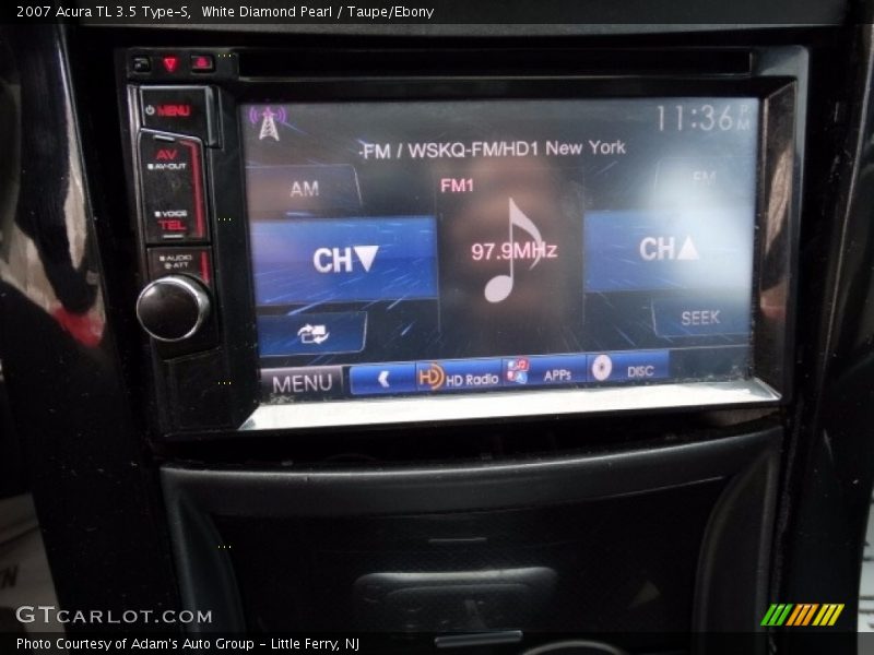 White Diamond Pearl / Taupe/Ebony 2007 Acura TL 3.5 Type-S