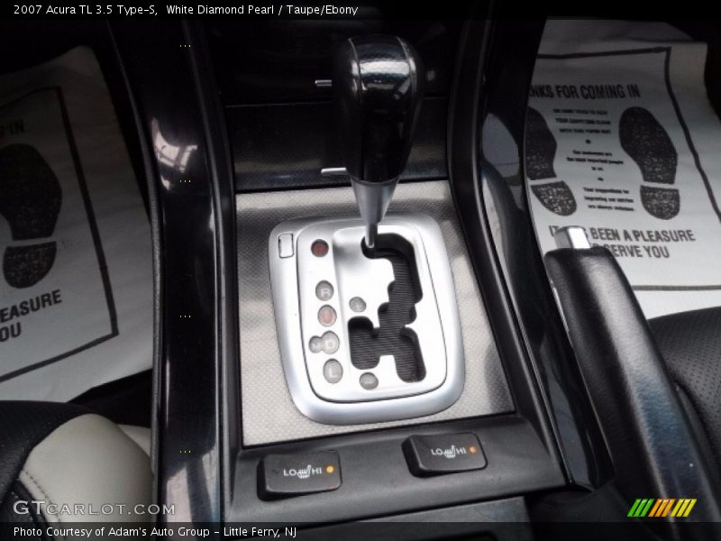 White Diamond Pearl / Taupe/Ebony 2007 Acura TL 3.5 Type-S