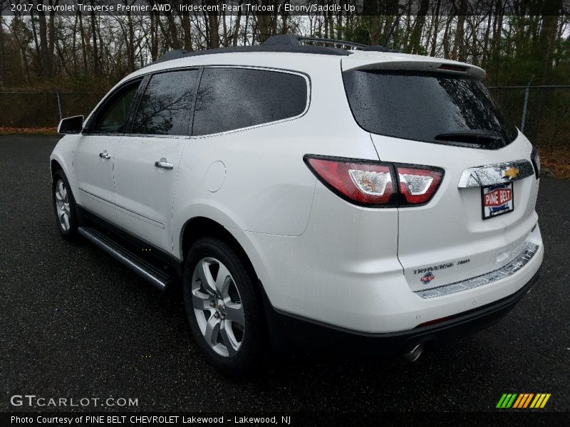 Iridescent Pearl Tricoat / Ebony/Saddle Up 2017 Chevrolet Traverse Premier AWD