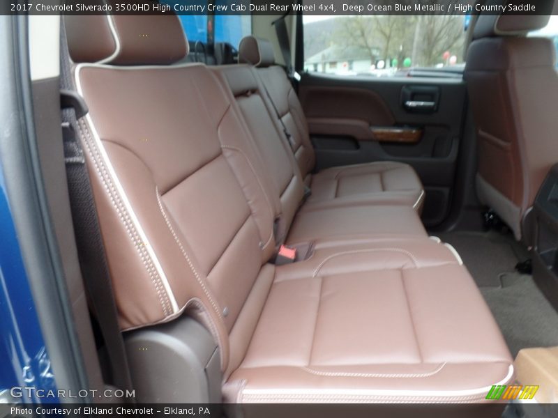 Rear Seat of 2017 Silverado 3500HD High Country Crew Cab Dual Rear Wheel 4x4