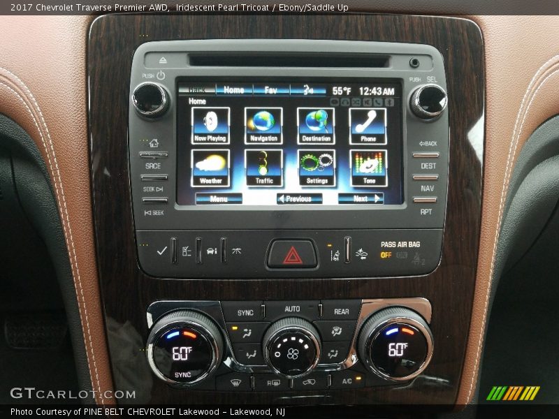 Controls of 2017 Traverse Premier AWD