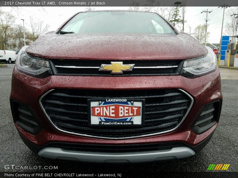 Crimson Metallic / Jet Black 2017 Chevrolet Trax LT AWD