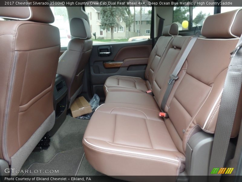 Rear Seat of 2017 Silverado 3500HD High Country Crew Cab Dual Rear Wheel 4x4