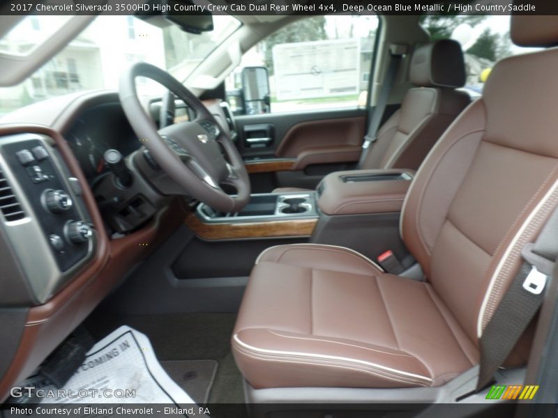  2017 Silverado 3500HD High Country Crew Cab Dual Rear Wheel 4x4 High Country Saddle Interior