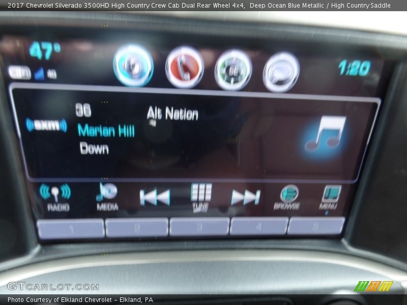 Deep Ocean Blue Metallic / High Country Saddle 2017 Chevrolet Silverado 3500HD High Country Crew Cab Dual Rear Wheel 4x4