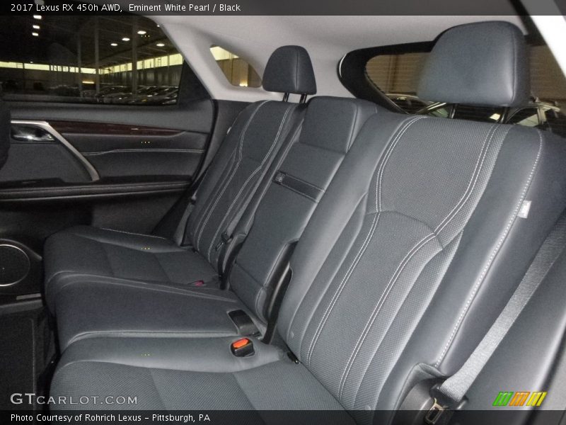 Eminent White Pearl / Black 2017 Lexus RX 450h AWD