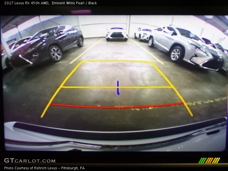 Eminent White Pearl / Black 2017 Lexus RX 450h AWD