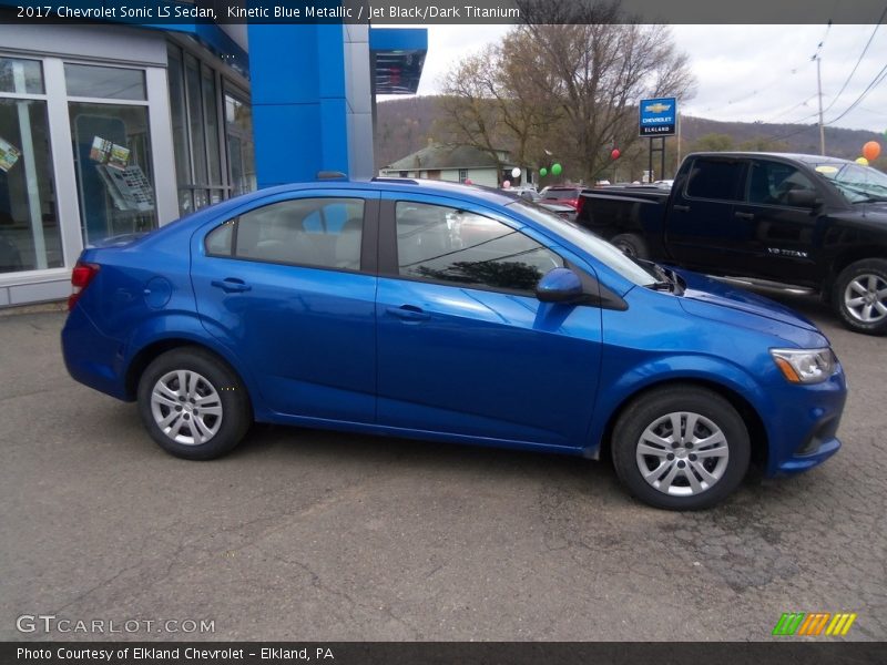 Kinetic Blue Metallic / Jet Black/Dark Titanium 2017 Chevrolet Sonic LS Sedan