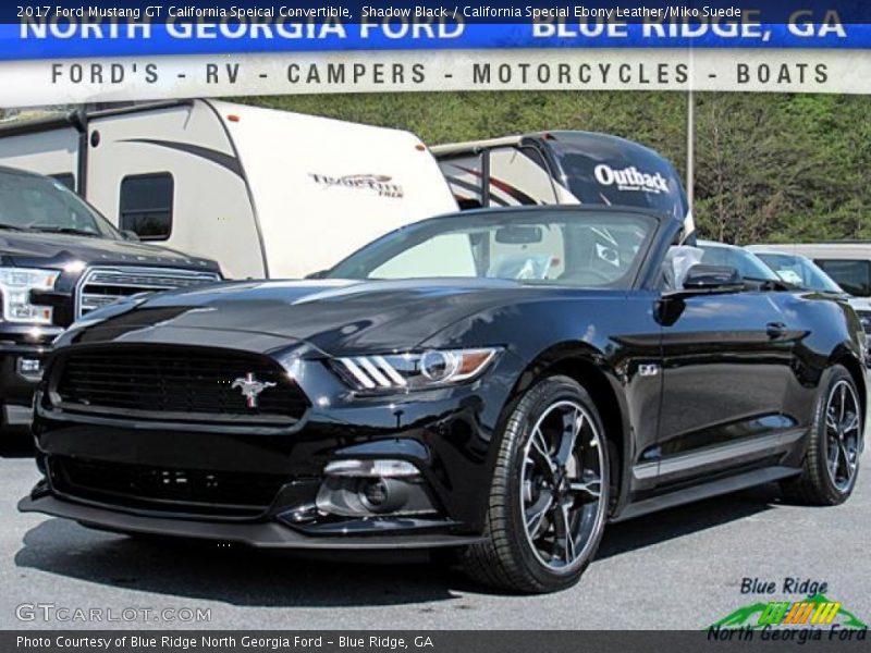 Shadow Black / California Special Ebony Leather/Miko Suede 2017 Ford Mustang GT California Speical Convertible