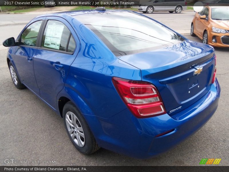 Kinetic Blue Metallic / Jet Black/Dark Titanium 2017 Chevrolet Sonic LS Sedan