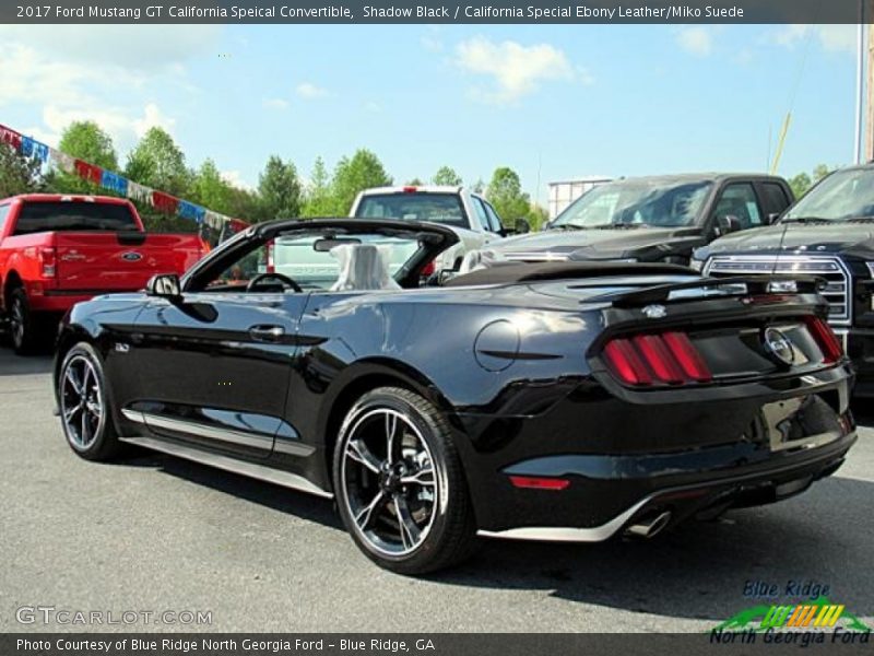 Shadow Black / California Special Ebony Leather/Miko Suede 2017 Ford Mustang GT California Speical Convertible
