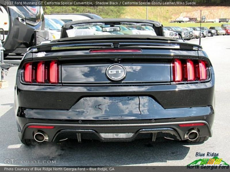 Shadow Black / California Special Ebony Leather/Miko Suede 2017 Ford Mustang GT California Speical Convertible
